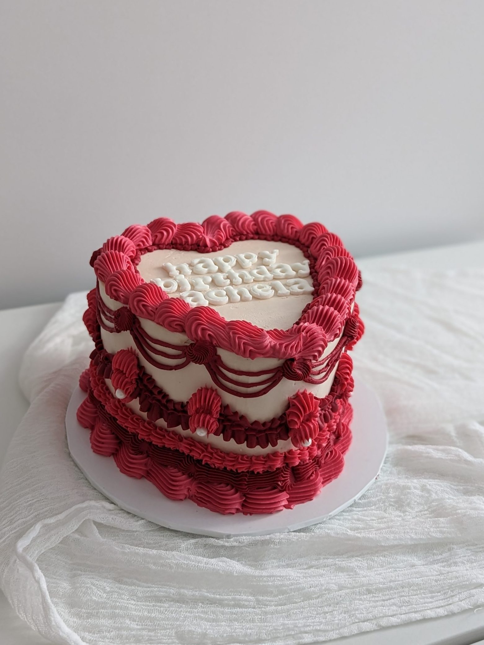 Retro Heart Cake